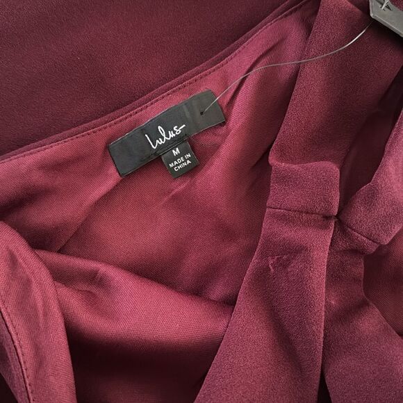 Lulus So Flirty Burgundy One-Shoulder Cutout
Asymmetrical Dress NWT - Picture 6 of 7